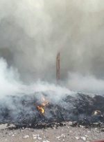 آتش‌سوزی در سایت زباله صفیره اهواز