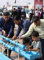 تامین آب زائران در تمام مسیر تردد