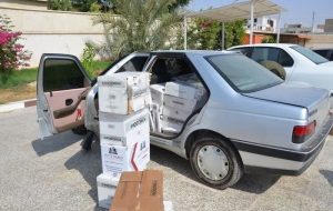 توقیف دو دستگاه پژو 405 در حال قاچاق کالا در اندیمشک