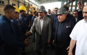 برگزاری میز فولاد و بررسی مسائل و مشکلات فولاد خوزستان در سفر وزیر صمت به اهواز